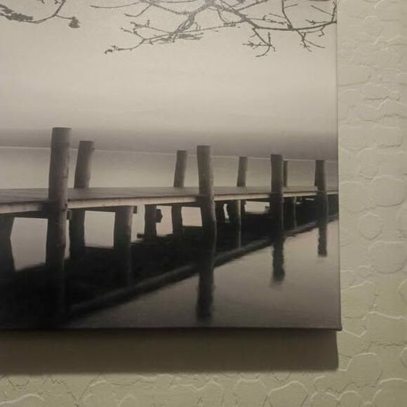 Canvas Set of 3 Lake Photography Set 12" x 12" - Picture 3 of 4